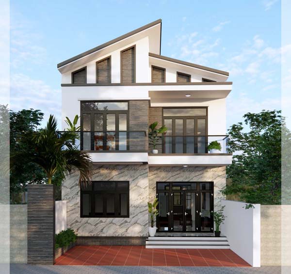 nhà mặt tiền 8m sâu 12m